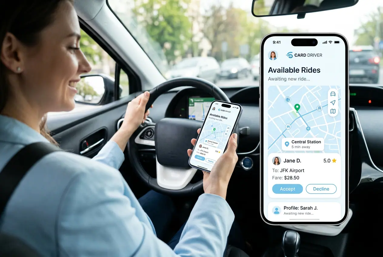 Driver App interface