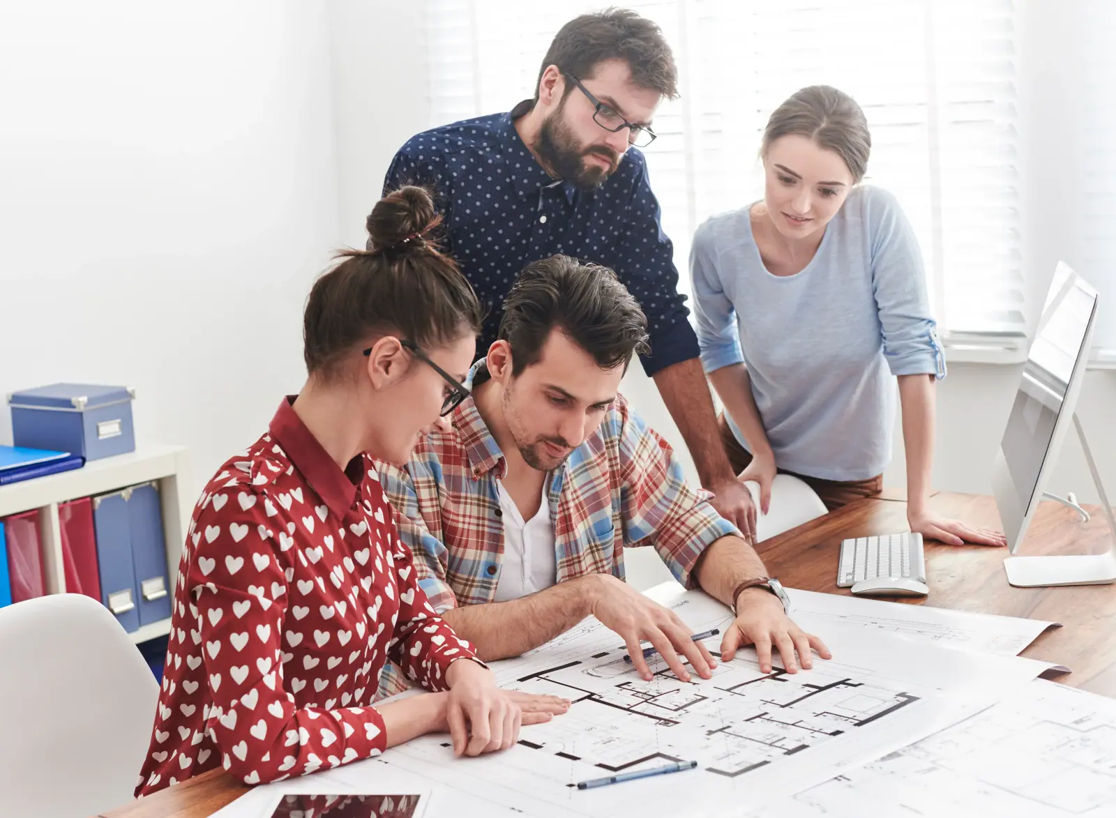 Team planning mobile app development process